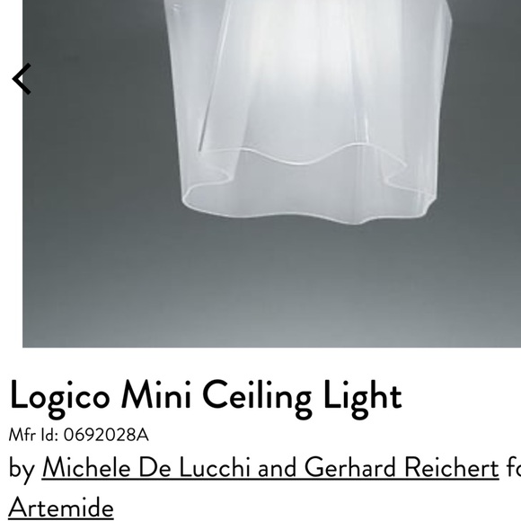 Artemide Logico “Mini” White Ceiling Light Fixture - Picture 6 of 6